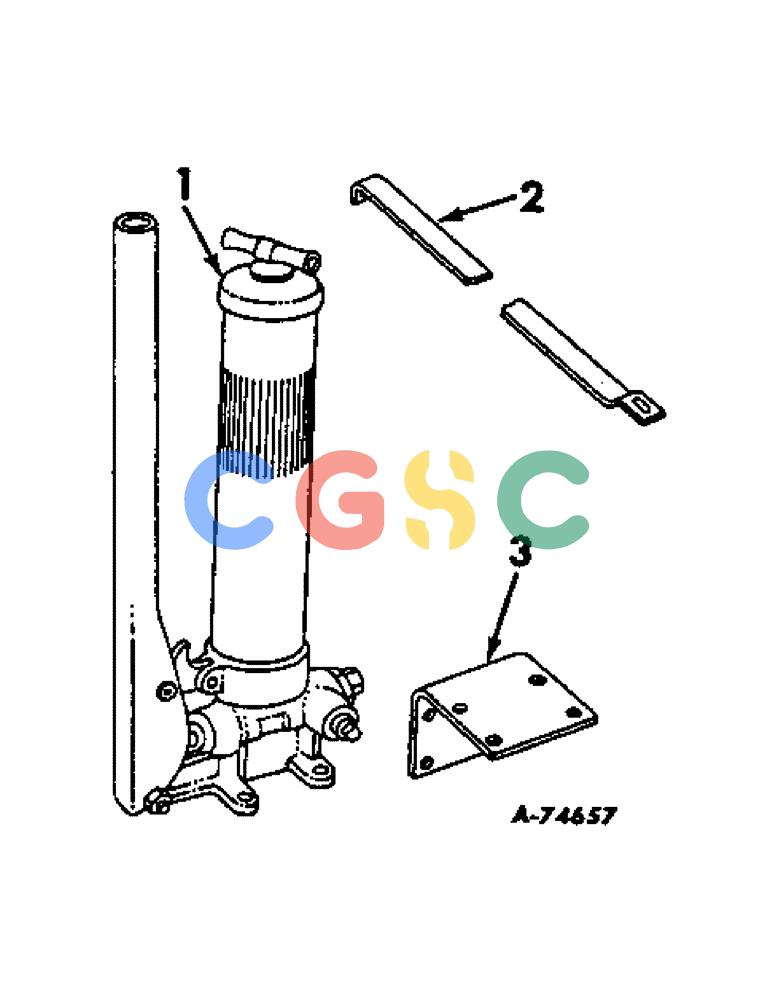 凯斯零件查询(47) - INTERNATIONAL HARVESTER RECTANGULAR BALER (1/63-12/88) (B-66) - CENTRALIZED LUBRICATION ATTACHMENT GREASE PUMP,, SUPPORT Case Agriculture
