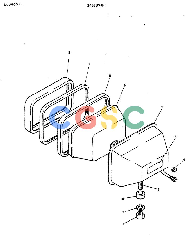 神钢零件查询(MD240BLC) - EXCAVATOR BTW LLU0001 - LLU0300 (1/80-12/06) (05-014) - LIGHT ASSY, HEAD Kobelco