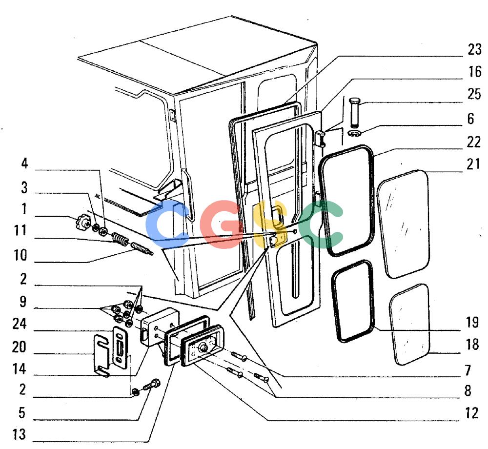 纽荷兰零件查询(FL5B) - CRAWLER LOADER (L1.04[004]) - CAB New Holland Constructuion