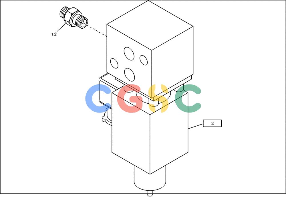 纽荷兰零件查询(EC350) - CRAWLER EXCAVATOR (2/00-) (23.231[001]) - SOLENOID VALVE MOUNTING PARTS (OPTION) (S/N 735014-735014/735022-UP) New Holland Constructuion
