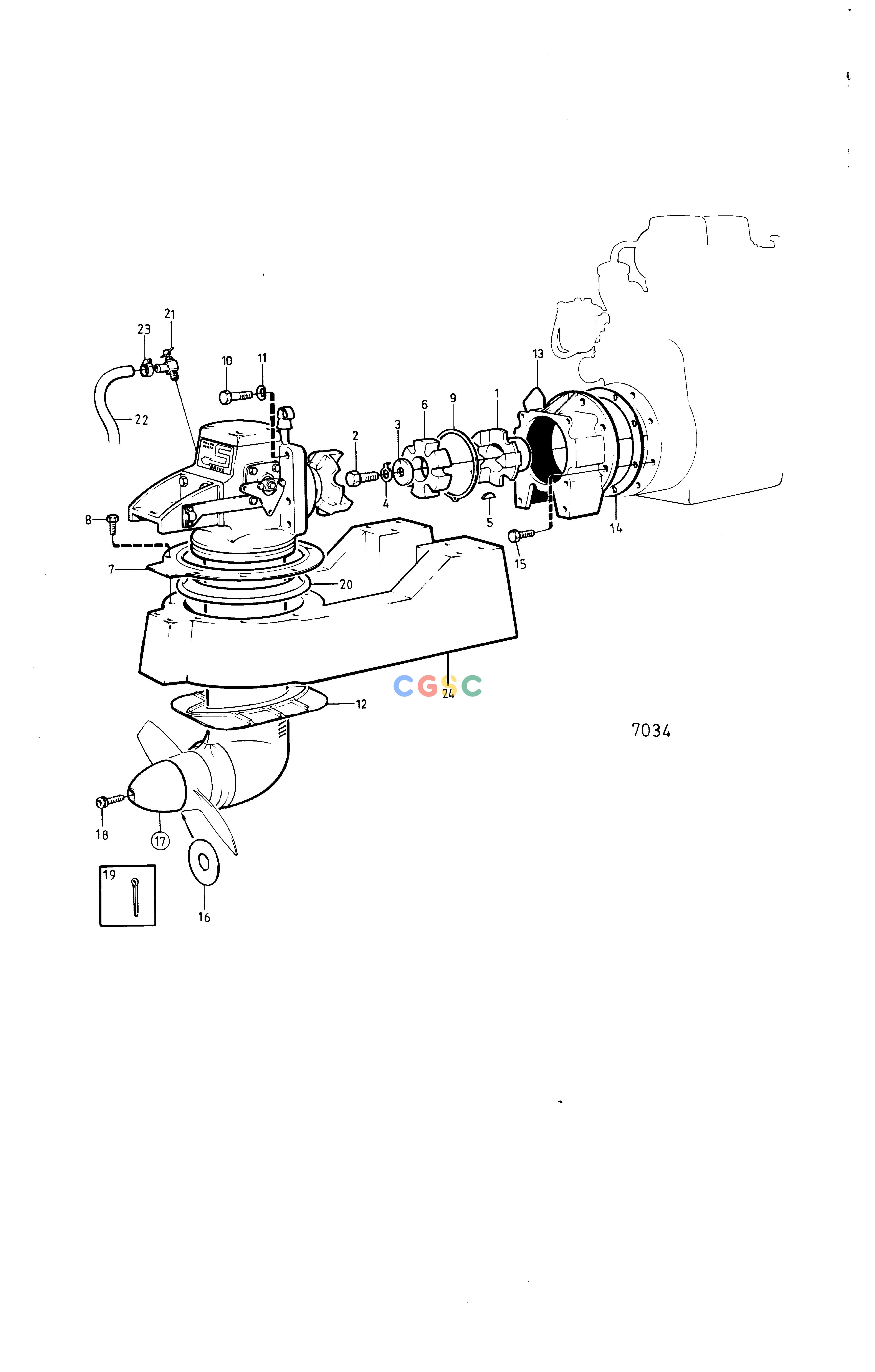 沃尔沃零件查询MD5A; MD5B; MD5CTransmissionsConnecting Components Sail Boat Drive Unit 110SEPC Volvo Penta Parts catalog