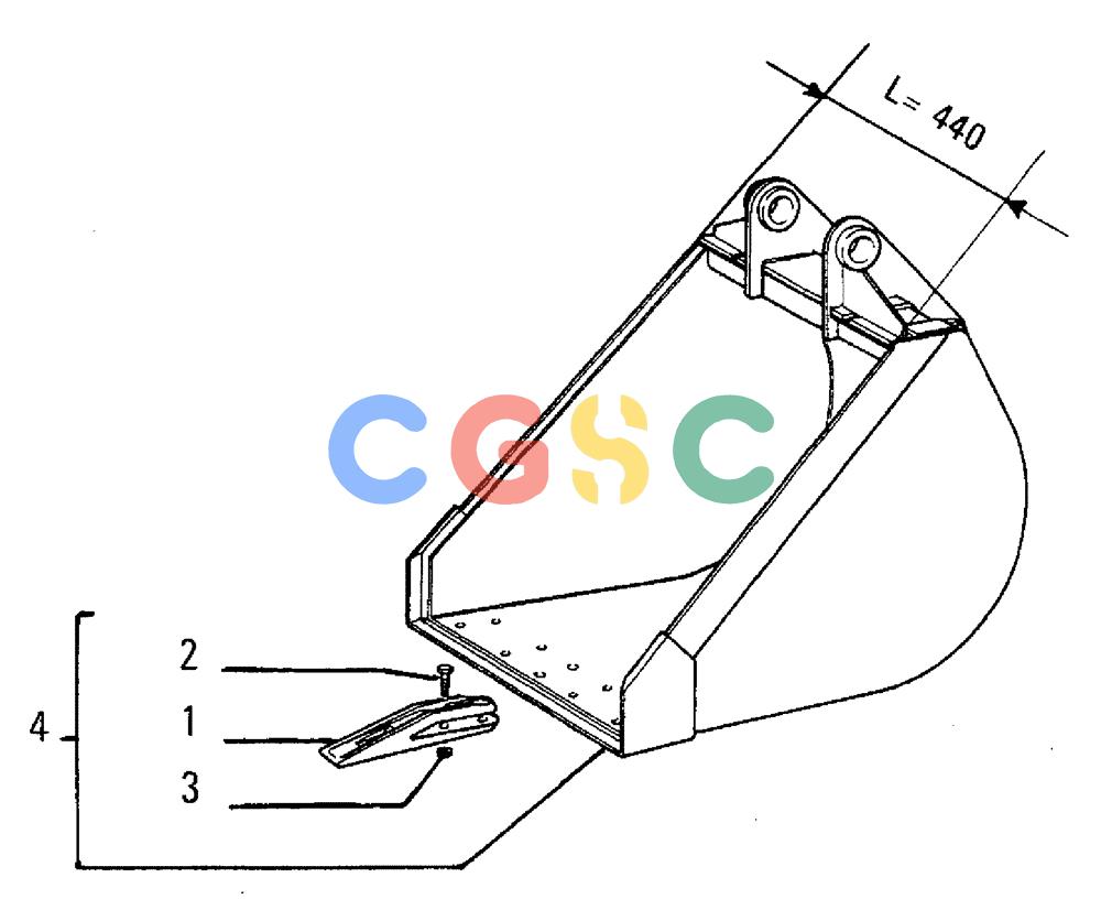 纽荷兰零件查询(FL5B) - CRAWLER LOADER (E3.14/3[001]) - DIGGING SHOVEL New Holland Constructuion