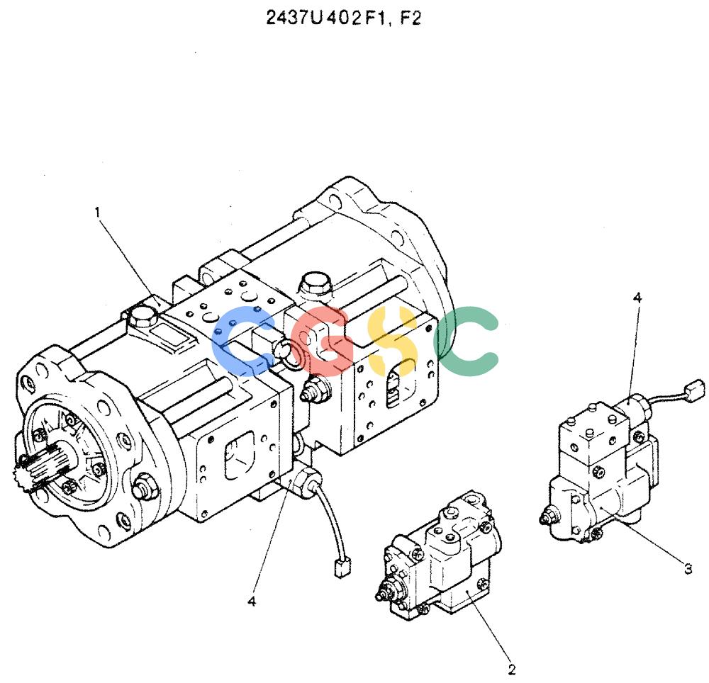 神钢零件查询(MD240C) - EXCAVATOR ASN LLU00601 (1/80-12/06) (14-002) - PUMP ASSY Kobelco