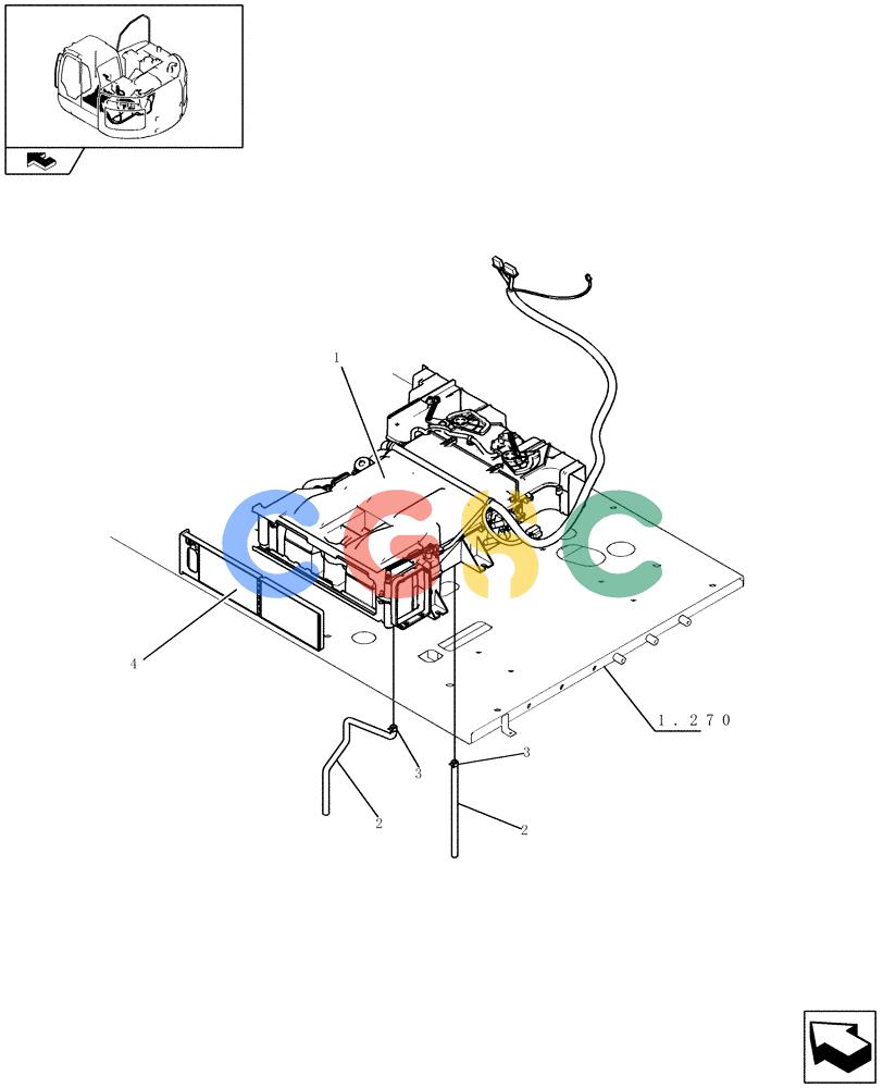 纽荷兰零件查询(E235BSR) - CRAWLER EXCAVATOR (5/07-) (1.295[04]) - AIR CONDITIONING - COMPONENTS New Holland Constructuion