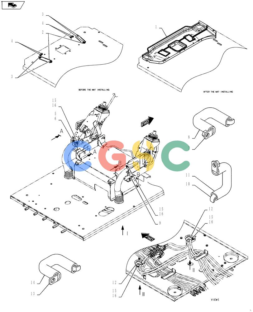 神钢零件查询(SK170 ACERA M-9) - CRAWLER EXCAVATOR - TIER 3 NON-REGULATED (1/12-12/13) (90.160.AF[06]) - CLAMP, ASSY Kobelco