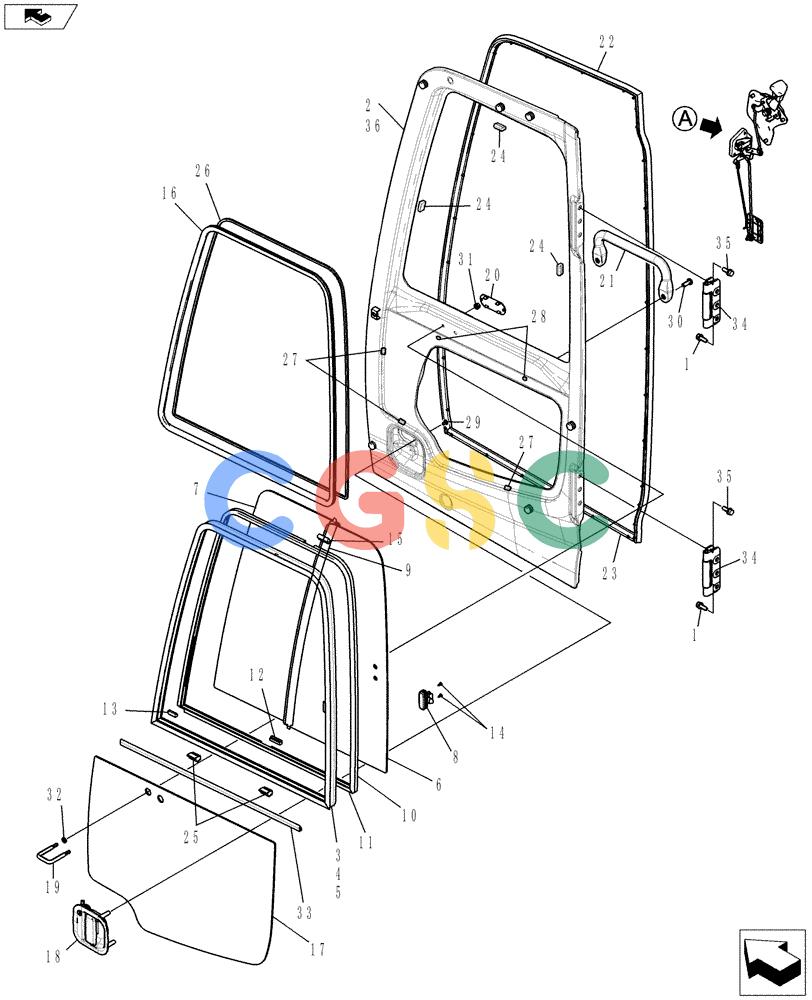 纽荷兰零件查询(E70BSR) - COMPACT CRAWLER EXCAVATOR ASN YT06-18001 (01-062[08]) - CAB INSTALLATION New Holland Constructuion