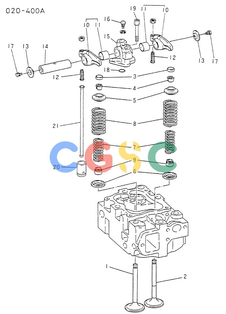 神钢零件查询(6D22CT) - MITSUBISHI DIESEL ENGINE - K909A, K910, K912 & K935 (1/76-12/06) (01-013) - VALVE GEAR, TRAIN Kobelco