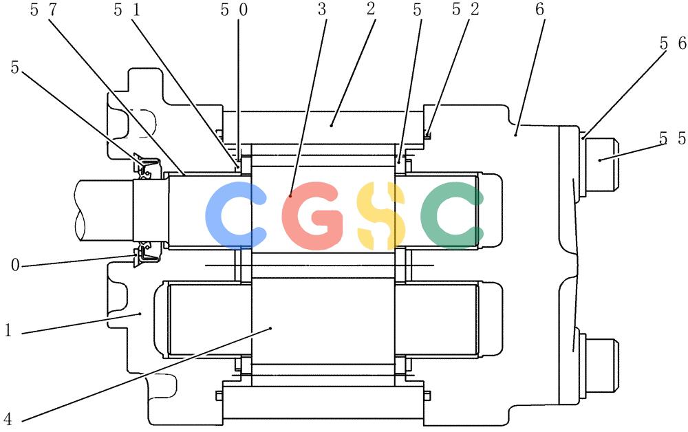神钢零件查询(200-8) - EXCAVATOR S/N YN11-45001 - (1/06-12/09) (HC520-49-1) - PUMP ASSY, GEAR Kobelco