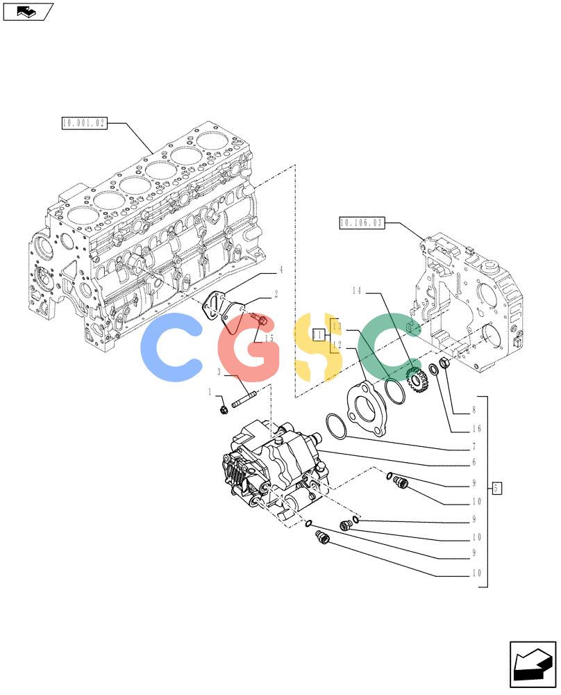 神钢零件查询(F4HFE613Z A005) - ENGINE 5801366340 - 84285367 (9/10-) (10.247.01) - INJECTION PUMP (504041280) Kobelco