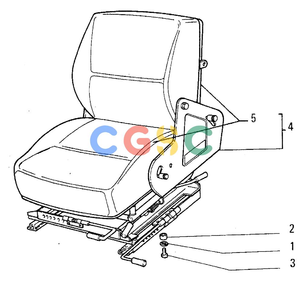 纽荷兰零件查询(FL5B) - CRAWLER LOADER (L6.01/1[001]) - DRIVER'S SEAT New Holland Constructuion