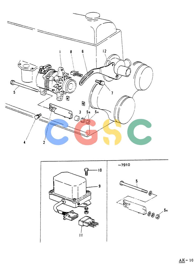 神钢零件查询(65R5P) - MITSUBISHI DIESEL ENGINE - LK300A WHEEL LOADER (1/06-12/06) (08-004) - GENERATOR GENRAL Kobelco