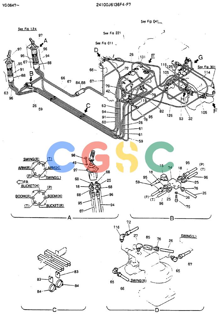 神钢零件查询(MD180LC) - EXCAVATOR ASN YG0647 (1/80-12/06) (03-002[01]) - REMOTE-CONTROL ASSY Kobelco