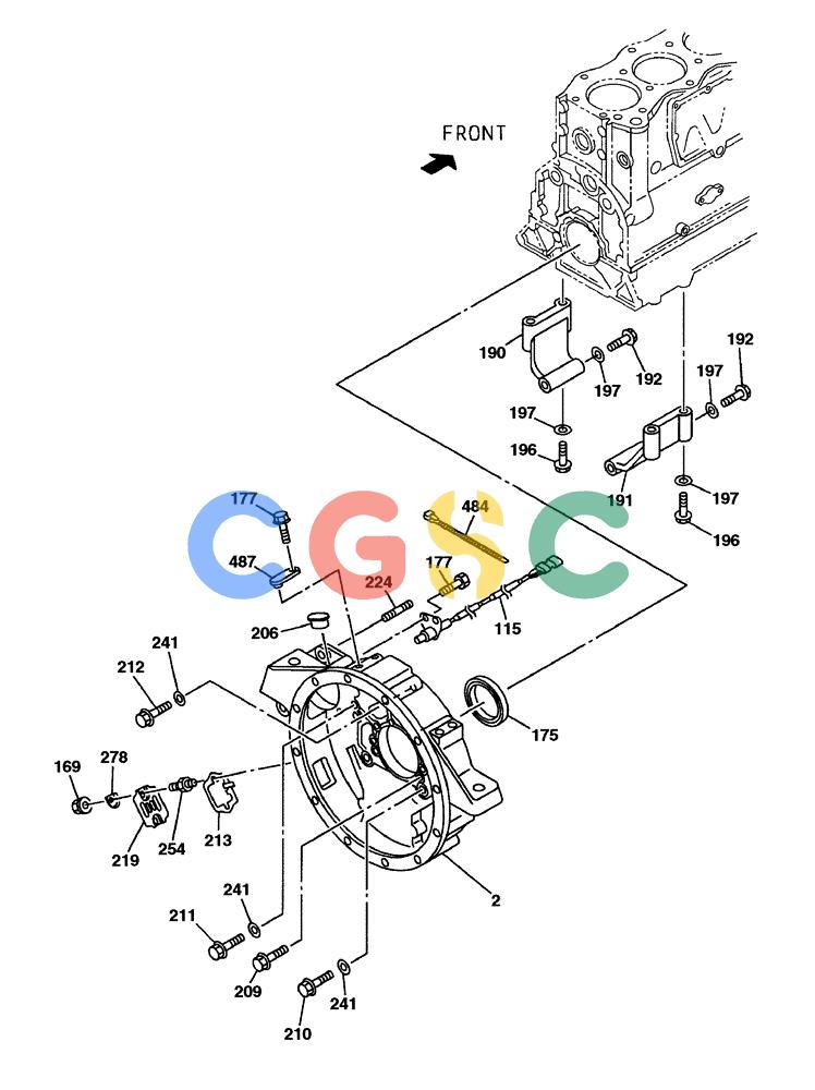 纽荷兰零件查询(E805) - CRAWLER EXCAVATOR (1/05-) (02-055-00[01]) - ENGINE FLYWHEEL HOUSING New Holland Constructuion