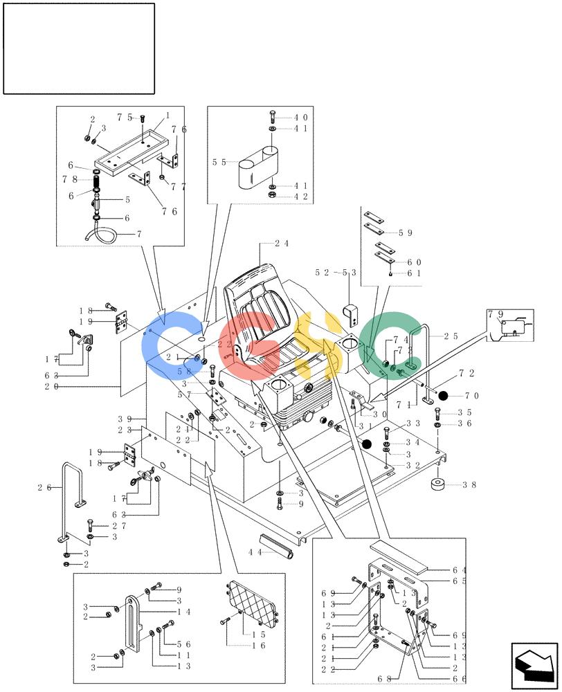 纽荷兰零件查询(DC80) - CRAWLER DOZER (N.A. VERSION) (4/99-) (5.669[01I]) - OPERATOR'S COMPARTMENT (DC80 STD. S/N 13141134 TO 13141166; LGP S/N 13145030 TO 13145033) New Holland Constructuion