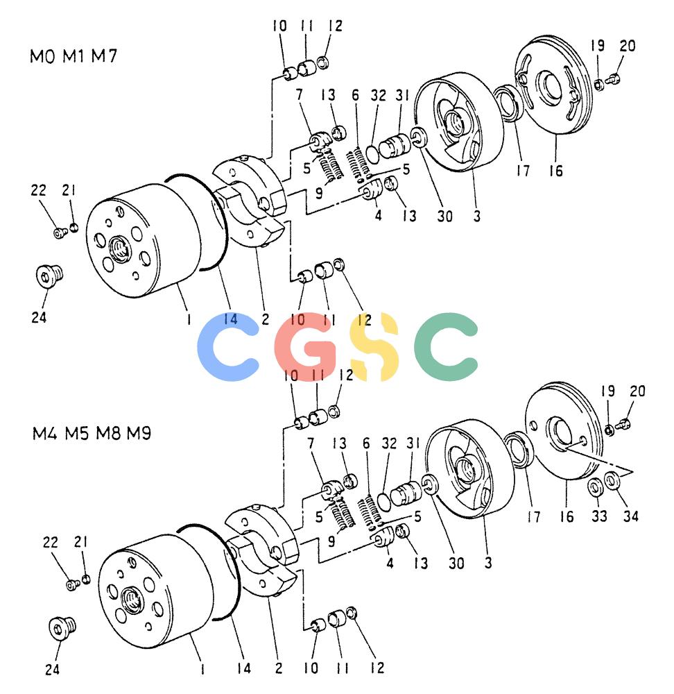 神钢零件查询(8DC9-T) - MITSUBISHI DIESEL ENGINE - K914 & K975 (1/79-12/06) (03-008) - AUTOMATIC TIMER (INNER PARTS) Kobelco