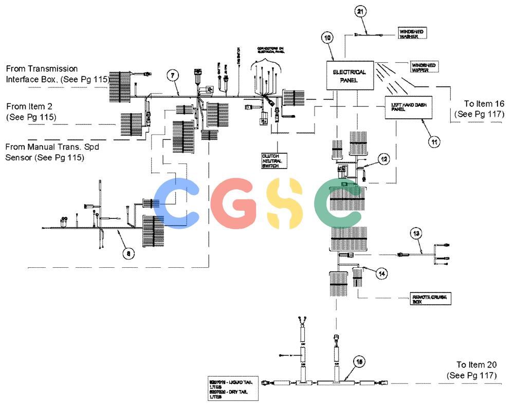 凯斯零件查询(4330) - TITAN FLOATER (6/98-8/99) (08-001[02]) - MAIN ELECTRICAL HARNESSES Case Agriculture