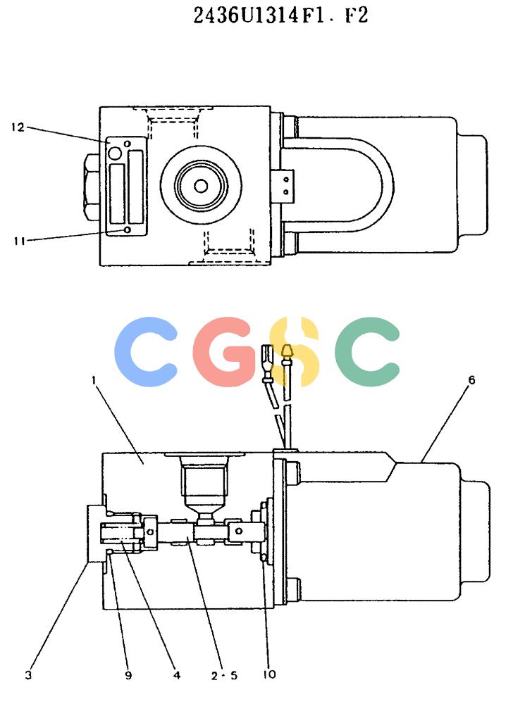 神钢零件查询(MD450BLC) - EXCAVATOR BTW TS0201 - TS0394 (1/80-12/06) (11-015) - VALVE ASSY, SOLENOID Kobelco
