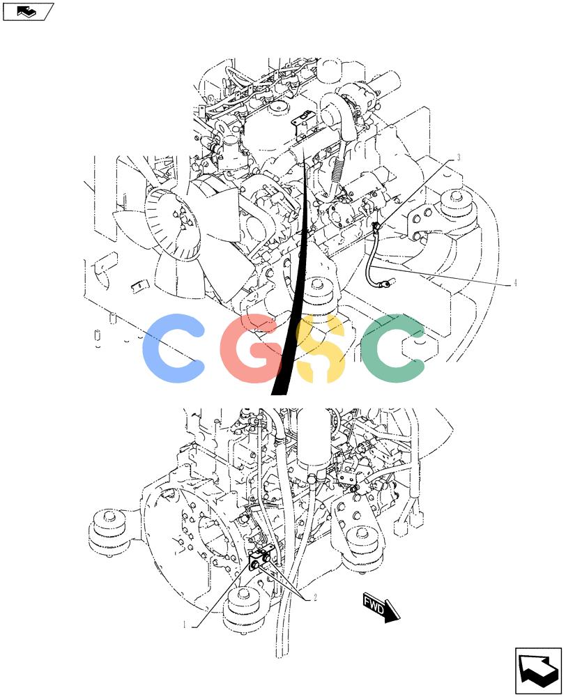 纽荷兰零件查询(E135BSRLC) - CRAWLER EXCAVATOR ASN YH06-08001 (01-085[00]) - HARNESS ASSEMBLY, ENGINE New Holland Constructuion