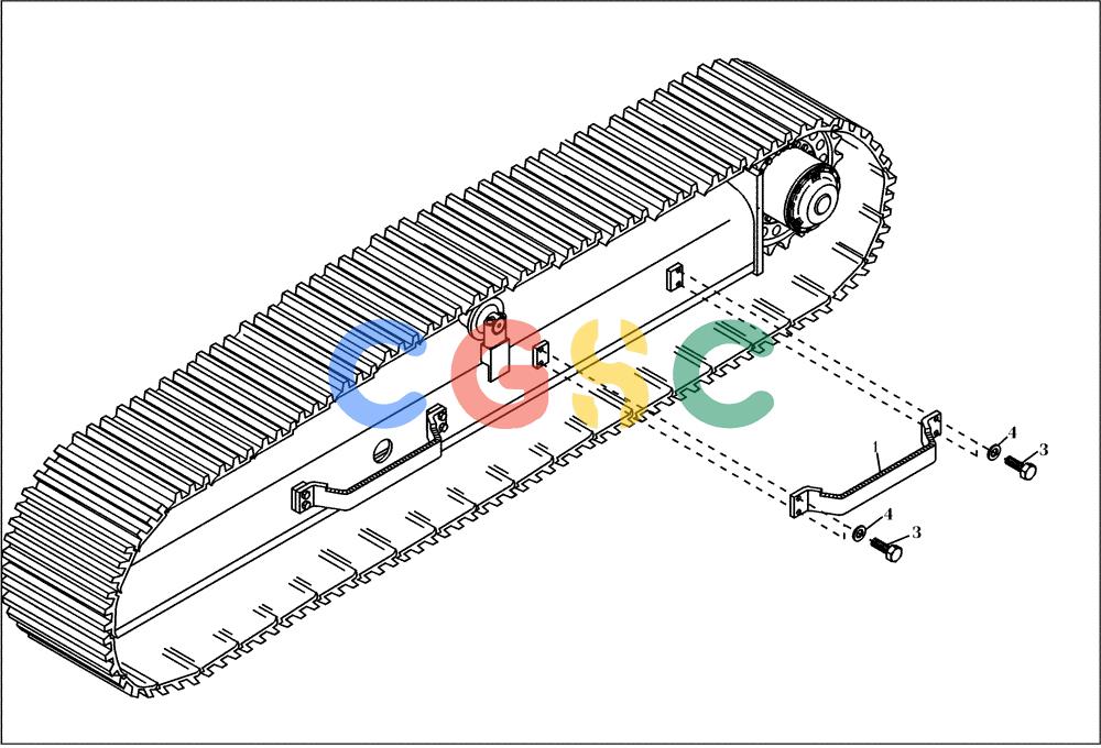 纽荷兰零件查询(EC160) - CRAWLER EXCAVATOR (4/99-) (01.810[001]) - STEPS INSTALL.MATERIAL F\'81R 600 KET (OPTION) (S/N 716001-UP) New Holland Constructuion