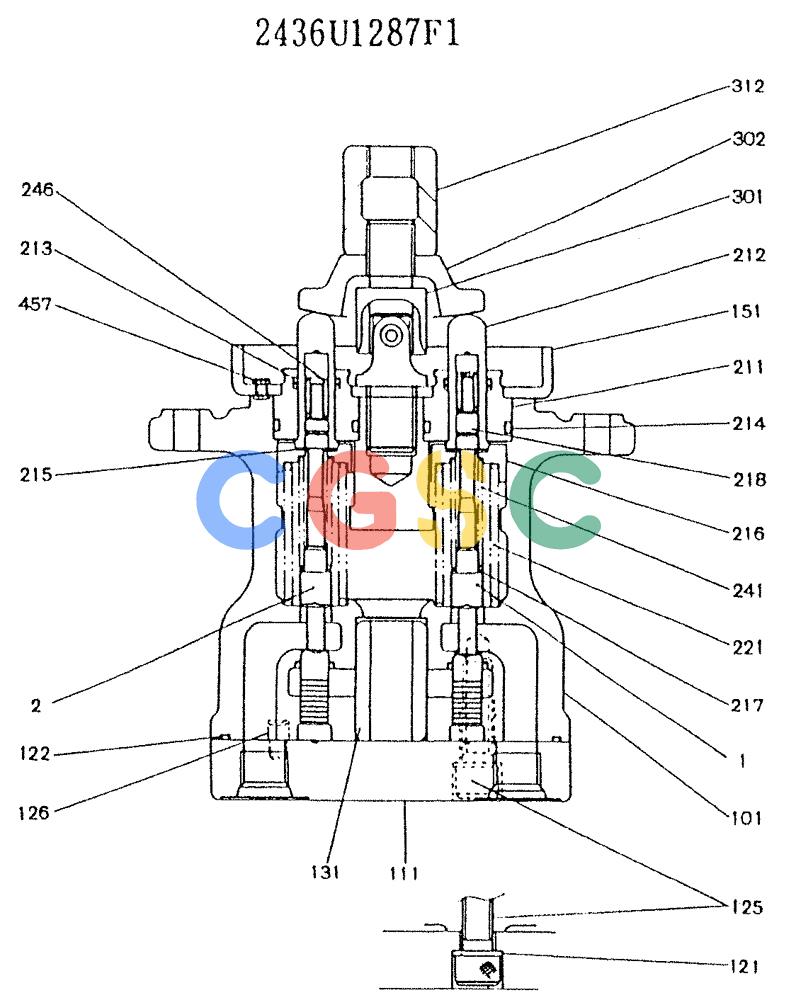 神钢零件查询(K909LC) - MARK II EXCAVATOR BTW LL1207 - LL1487 (1/87-12/03) (11-014) - VALVE ASSY, PILOT Kobelco