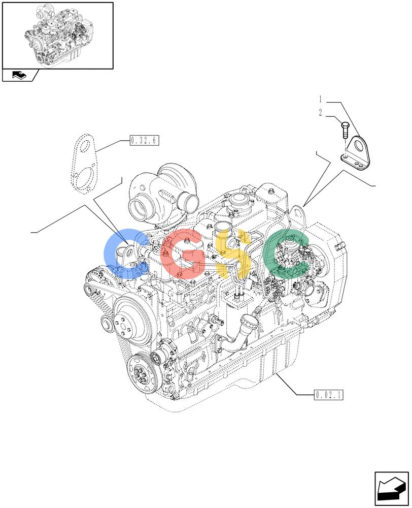 神钢零件查询(F4GE9684C J601) - ENGINE - 504360955 - 84152356 (1/13-) (0.45.0) - HOOKS - ENGINE (2852182) Kobelco
