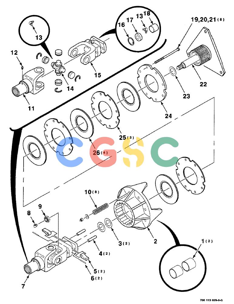 凯斯零件查询(8580) - CASE IH LARGE RECTANGULAR BALER (1/88-12/98) (02-12) - FLYWHEEL CLUTCH ASSEMBLY Case Agriculture