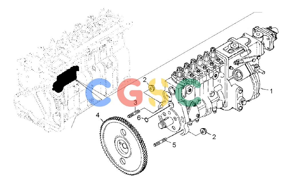 纽荷兰零件查询(AD250 (3.5 VERSION)) - ARTICULATED DUMP TRUCK (7/01-) (0.140[01]) - ENGINE - FUEL SYSTEM (FUEL PUMP) New Holland Constructuion