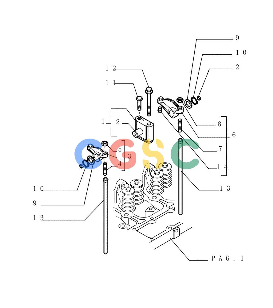 纽荷兰零件查询(DC150.B) - CRAWLER DOZER TIER 2 (3/03-) (0.060[02]) - CYLINDER HEAD New Holland Constructuion
