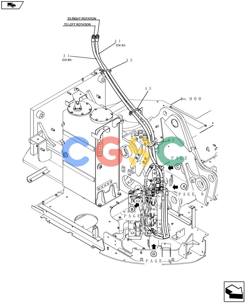 纽荷兰零件查询(E235BSR) - CRAWLER EXCAVATOR (5/07-) (1.052[08]) - PUMP/CONTROL VALVE PIPING - 2-PIECE BOOM New Holland Constructuion