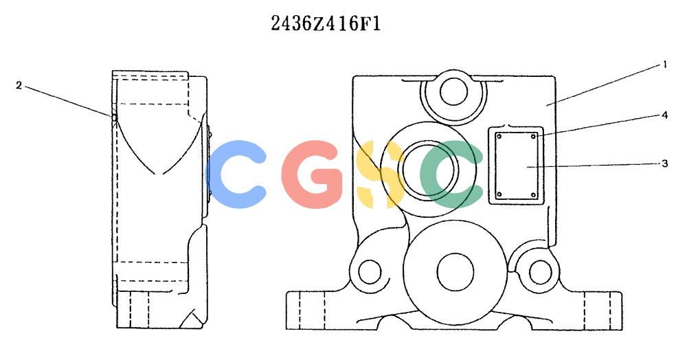 神钢零件查询(K907LC) - MARK II EXCAVATOR ASN YQ0565 (GLOBAL) (1/87-12/03) (11-043) - SECTION ASSY, INLET Kobelco