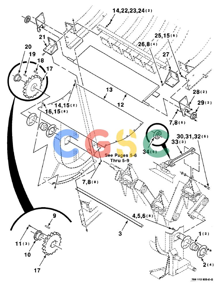 凯斯零件查询(8580) - CASE IH LARGE RECTANGULAR BALER (1/88-12/98) (05-02) - PACKER MOUNTING AND FEEDER ASSEMBLY, LOWER, S.N. CFH0026001 THRU CFH0026055 Case Agriculture