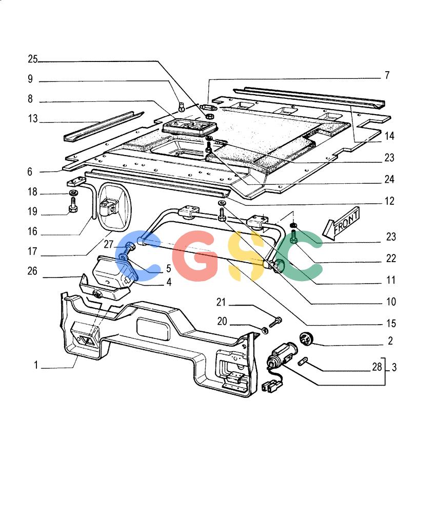 纽荷兰零件查询(FL175) - CRAWLER LOADER (N.A. VERSION) (6/92-) (5.652[10]) - ROPS CAB - COVERING New Holland Constructuion