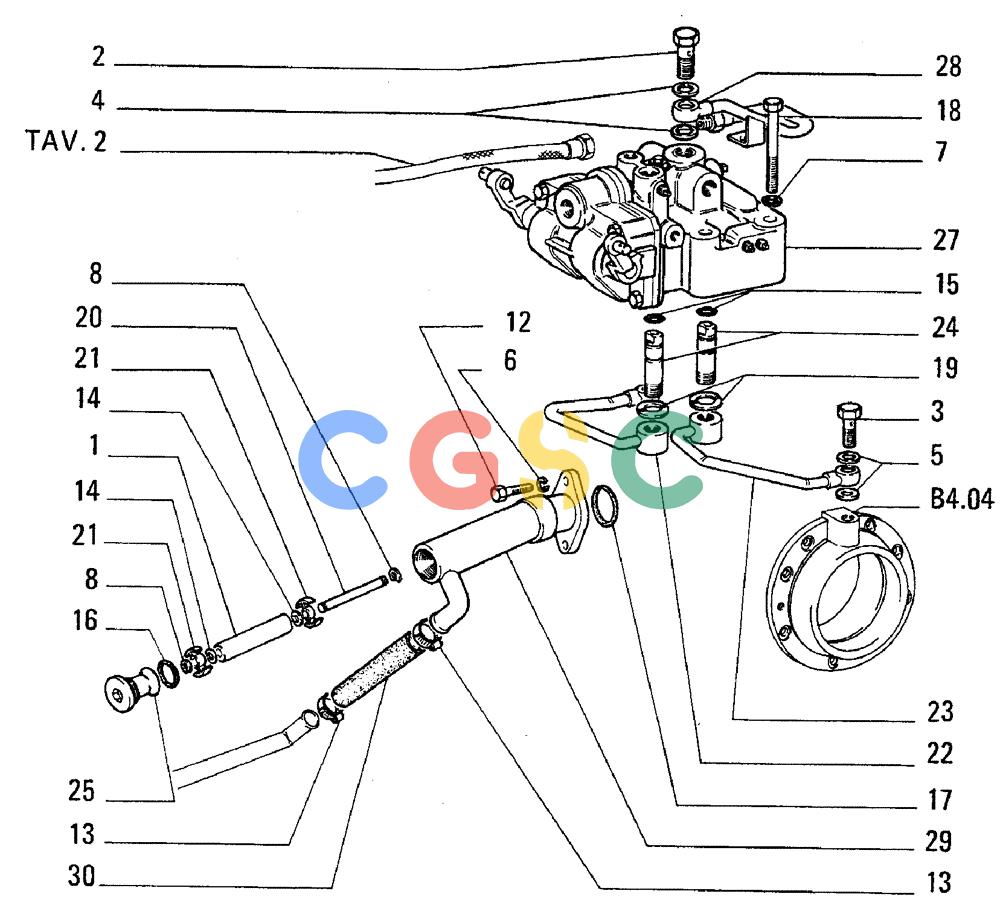纽荷兰零件查询(FL5B) - CRAWLER LOADER (D2.23[001]) - STEERING CLUTCHES HYDRAULIC CONTROL New Holland Constructuion