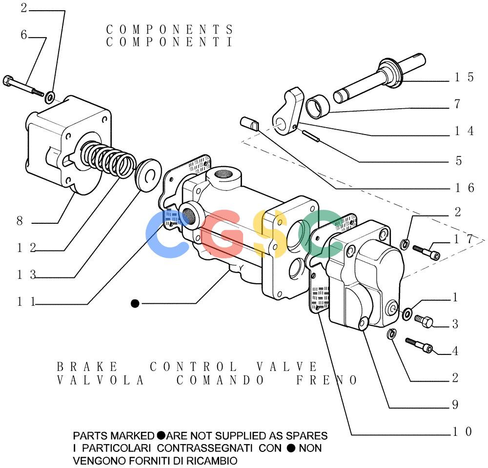 纽荷兰零件查询(DC180.B) - CRAWLER DOZER TIER 2 (3/03-) (2.304[04]) - BRAKE CONTROLS - STEERING CLUTCH New Holland Constructuion