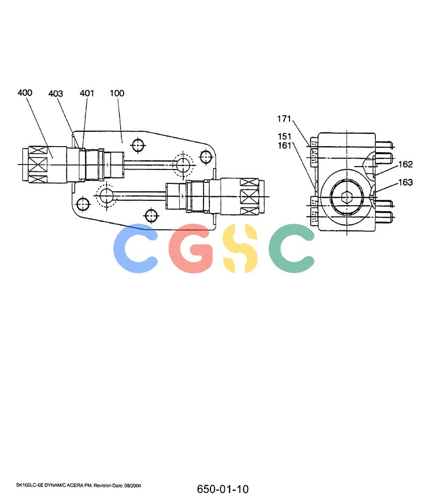 神钢零件查询(SK160LC-6E) - DYNAMIC ACERA EXCAVATOR 08/2004 ASN YM03U0523 (8/04-12/07) (07-003) - VALVE ASSY, SWING SHOCKLESS Kobelco
