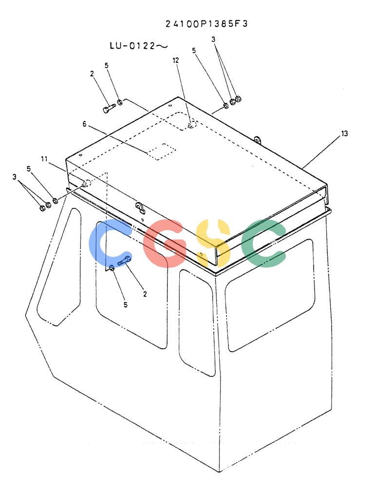 神钢零件查询(K935) - EXCAVATOR SUPPLEMENT ASN LU00154 (1/76-12/03) (02-017) - GUARD ASSY, HEAD Kobelco