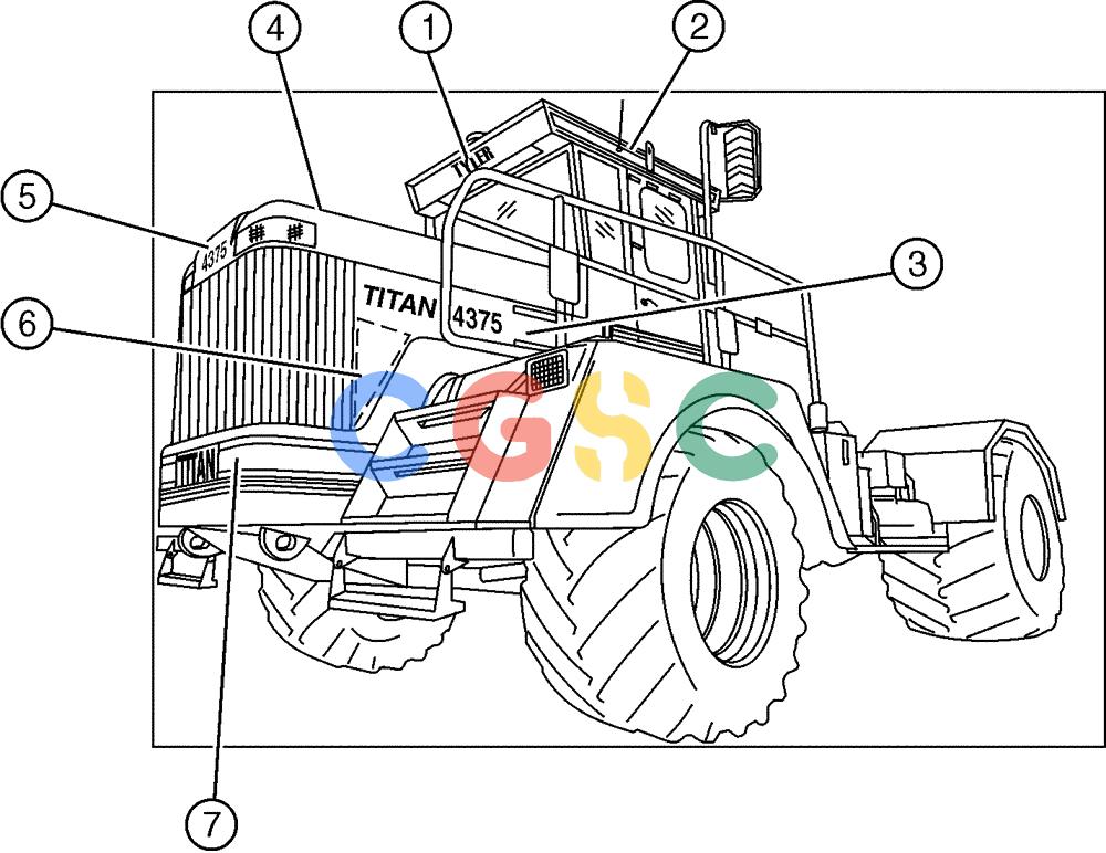 凯斯零件查询(4375) - TITAN FLOATER (5/98-8/99) (09-001[01]) - EXTERIOR DECALS Case Agriculture