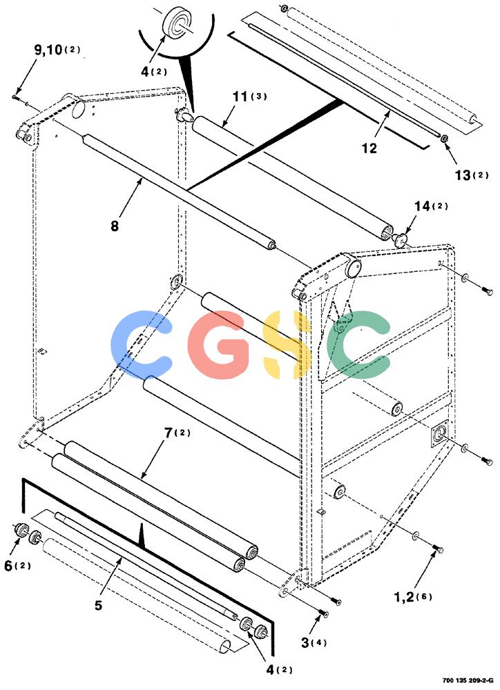 凯斯零件查询(RS561) - CASE IH ROUND BALER (1/99-12/00) (06-010) - TAILGATE ROLLER ASSEMBLIES Case Agriculture