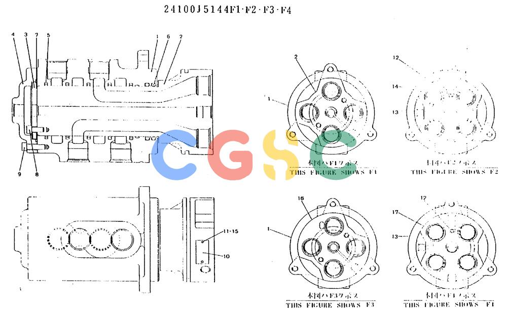 神钢零件查询(MD180LC) - EXCAVATOR ASN YG0647 (1/80-12/06) (12-004) - JOINT ASSY, SWIVEL Kobelco