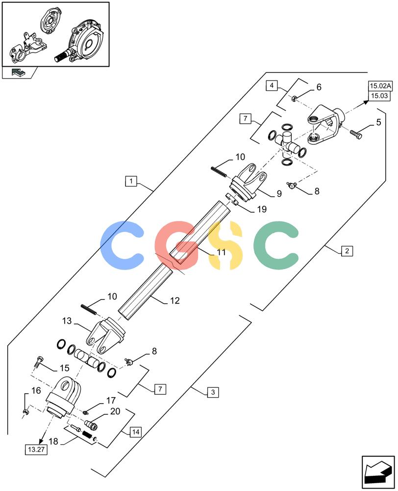 凯斯零件查询(LBX432S) - BIG RECTANGULAR BALER (3/03-12/08) (15.02[01]) - KNOTTER TRANSMISSION Case Agriculture