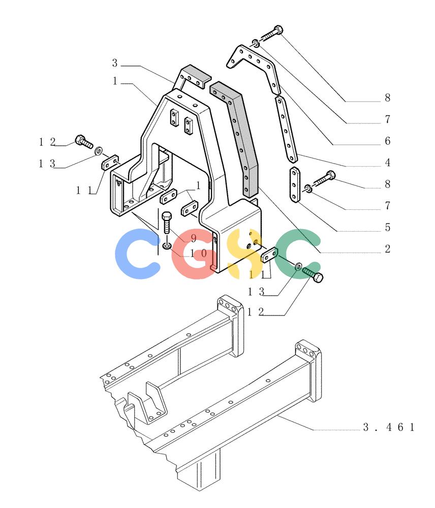 纽荷兰零件查询(DC150PS) - CRAWLER DOZER (5.601[04]) - HOODS New Holland Constructuion