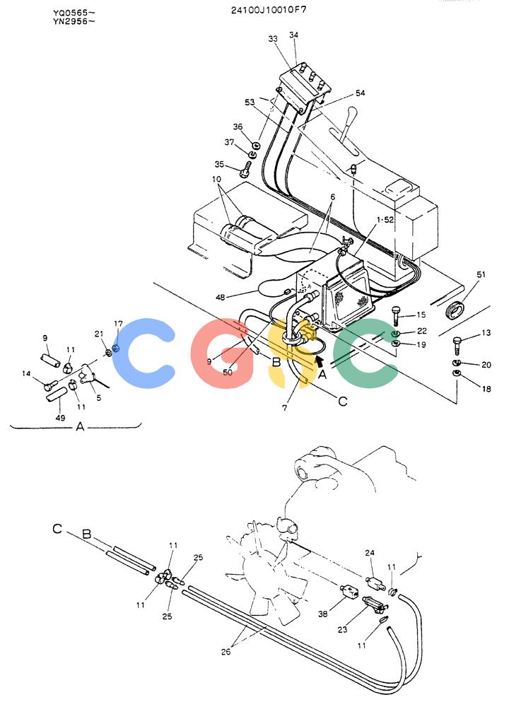 神钢零件查询(K907LC) - MARK II EXCAVATOR ASN YQ0565 (GLOBAL) (1/87-12/03) (05-017 ) - HEATER & DEFROSTER Kobelco