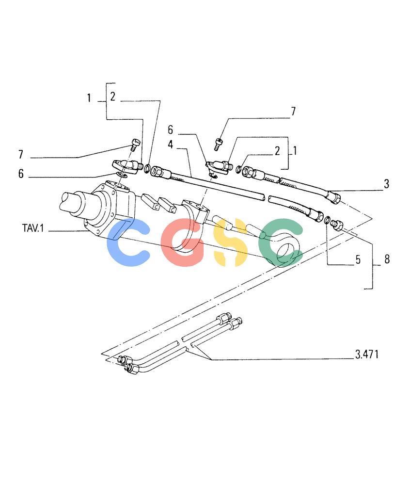 纽荷兰零件查询(FD175) - CRAWLER DOZER (N.A. VERSION)(S/N 061640 & AFTER) (1/93-) (9.470[02]) - TILT CYLINDER - FRONT IMPLEMENT - OPTIONAL CODE 79113485 New Holland Constructuion