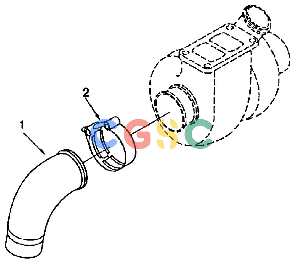 纽荷兰零件查询(DC100) - CRAWLER DOZER (N.A. VERSION) (4/00-) (0.241[01]) - TURBOCHARGER - PIPING DC80 - DC100 New Holland Constructuion