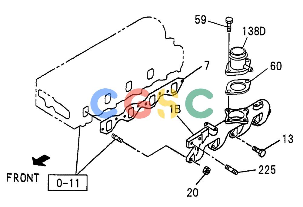 纽荷兰零件查询(E70SR) - MIDI CRAWLER EXCAVATOR ASN YT04-07175 (08-010) - INLET MANIFOLD New Holland Constructuion