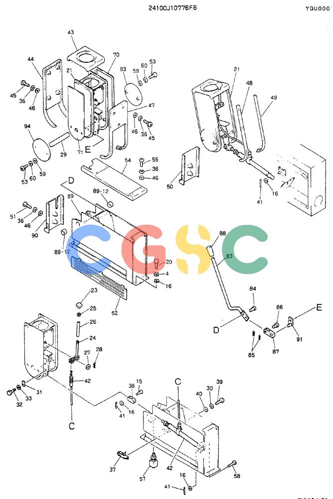 神钢零件查询(MD200BLC) - EXCAVATOR ASN YQU0001 (1/80-12/06) (03-001[02]) - CONTROL ASSY Kobelco
