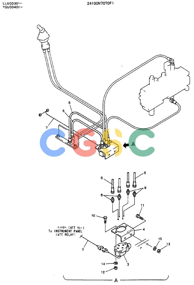 神钢零件查询(MD240C) - EXCAVATOR BTW LLU0301 - LLU0600 (1/80-12/06) (03-003) - REWORK, REMOTE-CONTROL (24100N7070F1) Kobelco