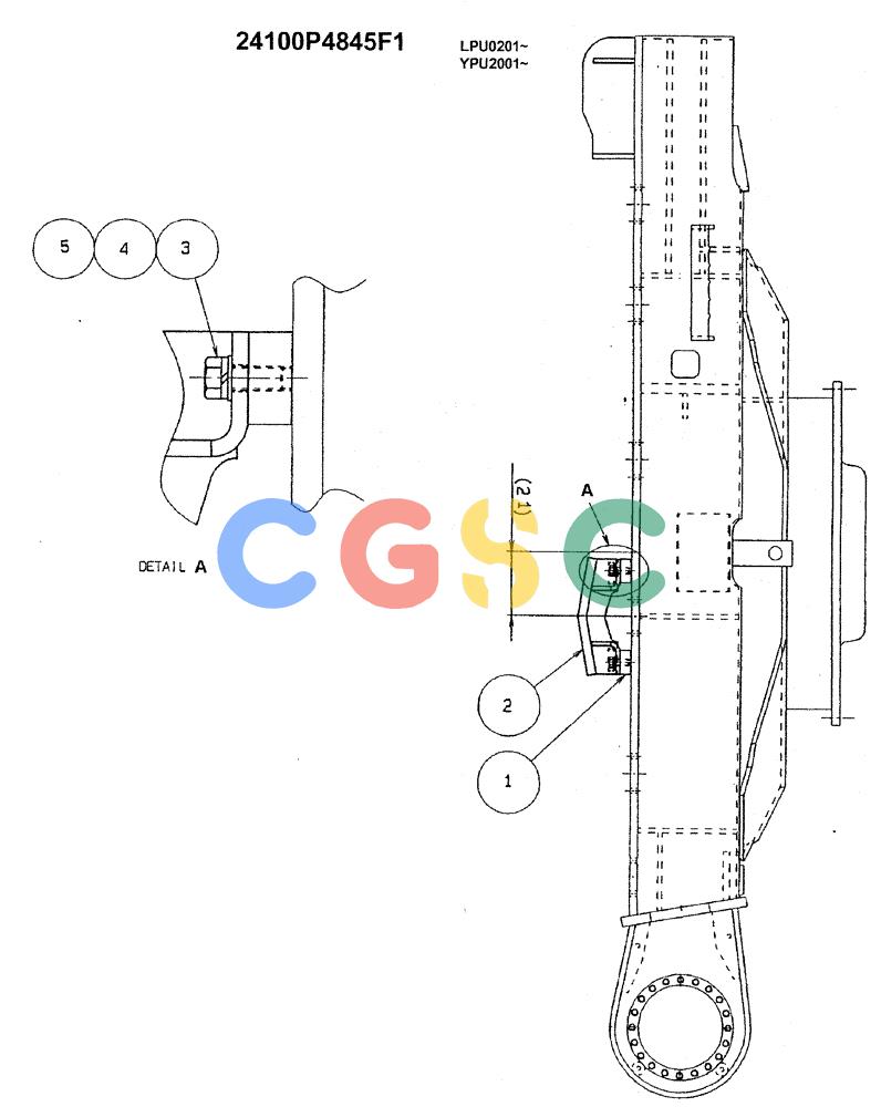 神钢零件查询(SK130LC) - EXCAVATOR BTW YPU1001 - YPU2000 (1/98-12/98) (07-002[01]) - LOWER INSTALL, REWORK (LC - TRACK GUIDE ASSY) Kobelco