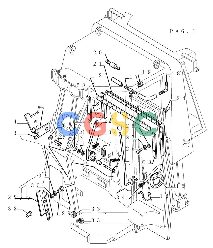 纽荷兰零件查询(DC180PS) - CRAWLER DOZER (11/00-) (9.652[24]) - ROPS CAB - COMPONENTS - OPTIONAL CODE 76069709 New Holland Constructuion