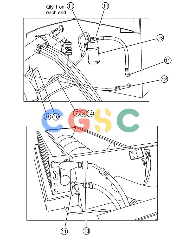 凯斯零件查询(4330) - TITAN FLOATER (6/98-8/99) (01-006[01]) - HEAT A/C GROUP (CAB) Case Agriculture